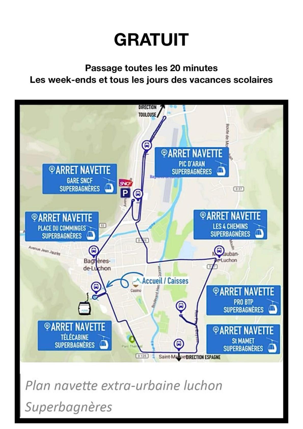Bagnères-de-Luchon Duplex Du Pailhet, T3 Neuf, Vue Montagne, Parking, Navette Et 2 Velos A Disposition Gratuitement מראה חיצוני תמונה